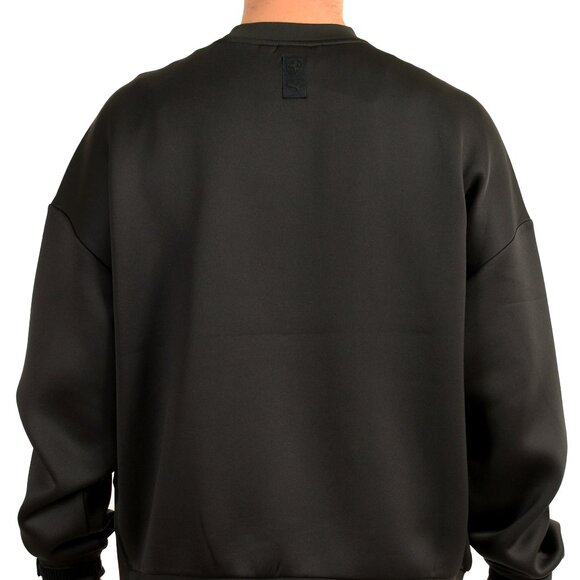 Scuderia Ferrari X Puma Men's Black Logo Print Crewneck Sweatshirt US M IT 50 - Picture 3 of 5